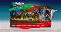 Desktop Screenshot of italianphilharmonicorchestra.com