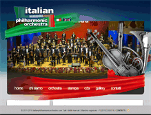 Tablet Screenshot of italianphilharmonicorchestra.com